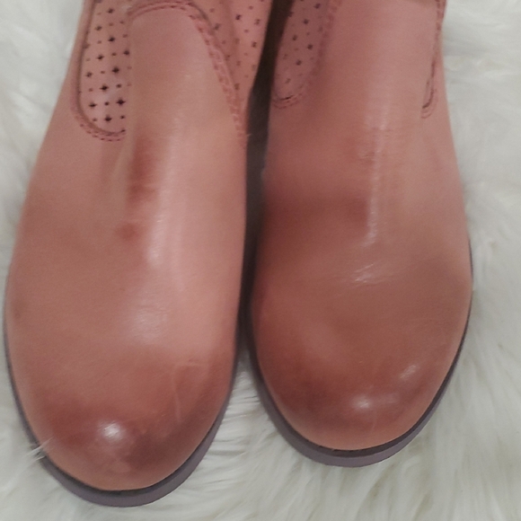 Mojo Moxy Perforated Ankle Boots in  Barbiecore Pink - Picture 6 of 12